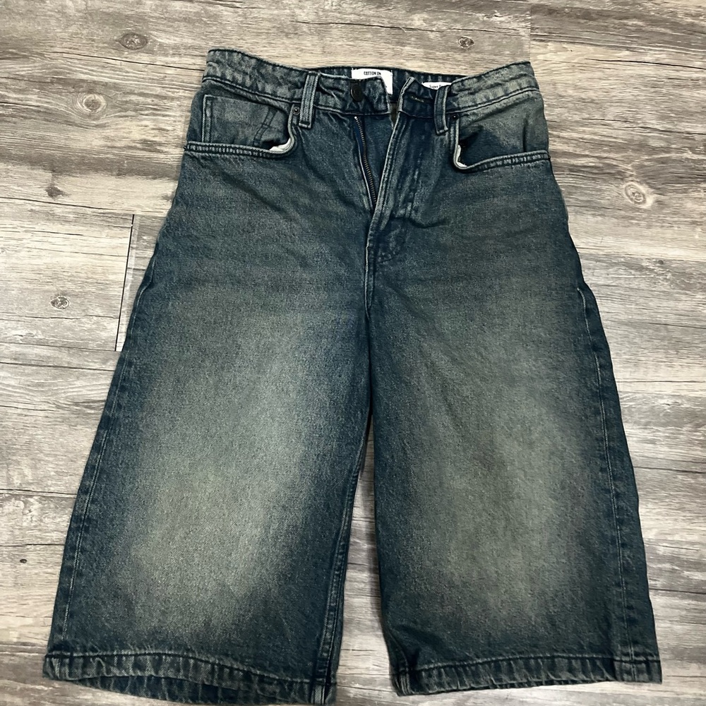 Cotton On Men's Blue Jean Shorts